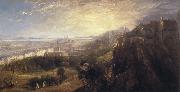 David Octavius Hill A View of Edinburgh from North of the Castle oil painting picture wholesale